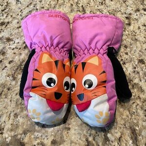 Burton Kids/Toddler Pink Tiger Mittens Size 2T